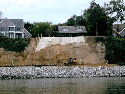 Weller Erosion Protection Project in Yorktown, VA